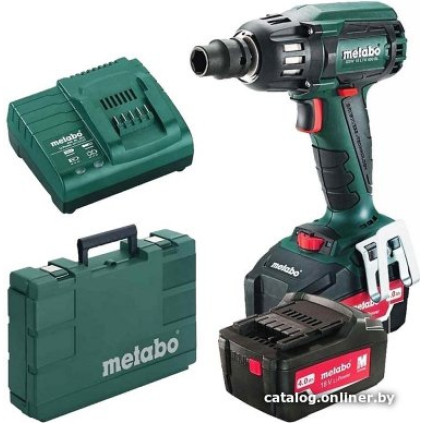 Гайковерт Metabo SSW 18 LTX 400 BL 602205650 (с 2-мя АКБ, кейс)