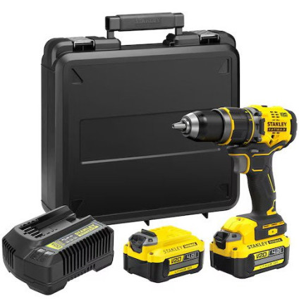 Ударная дрель-шуруповерт Stanley SFMCD721M2K (с 2-мя АКБ, кейс)