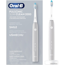Электрическая зубная щетка Oral-B Pulsonic Slim Clean 2000 (серый)