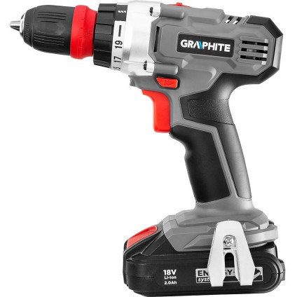 Дрель-шуруповерт GRAPHITE 58G022-SET2 (с 2-мя АКБ, кейс)