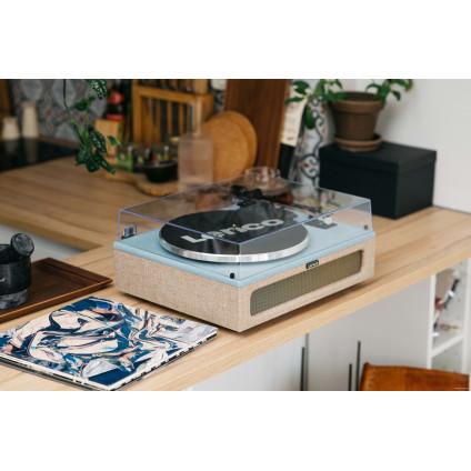 Виниловый проигрыватель Lenco LS-440 (серый/голубой)