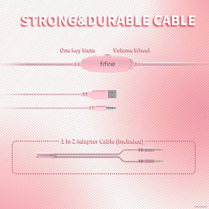 Наушники FIFINE H3 (розовый)