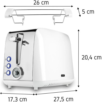Тостер Yoer Crystal T02W