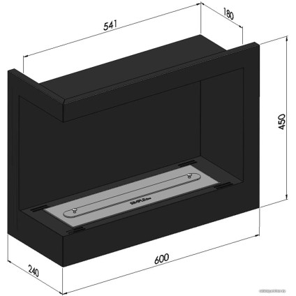 Биокамин SimpleFire Corner 600 L