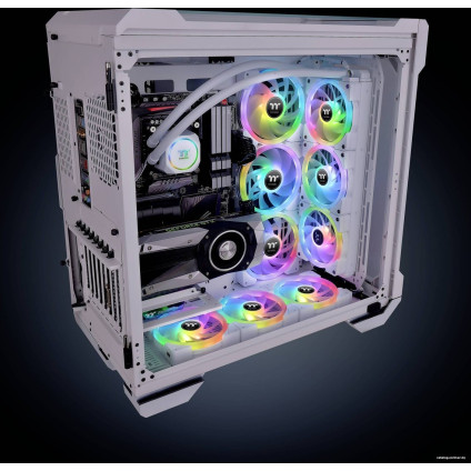 Комплект вентиляторов для корпуса с контроллером Thermaltake SWAFAN EX14 RGB White TT Premium Edition CL-F162-PL14SW-A