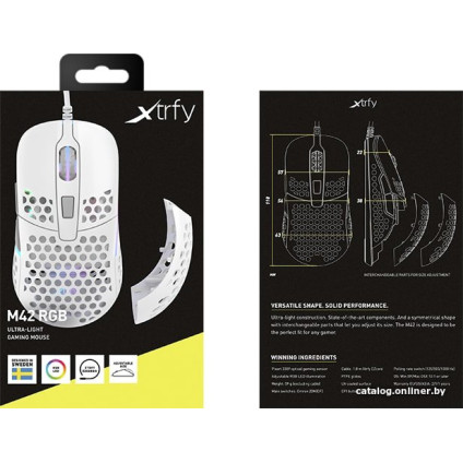 Игровая мышь Xtrfy M42 (белый)