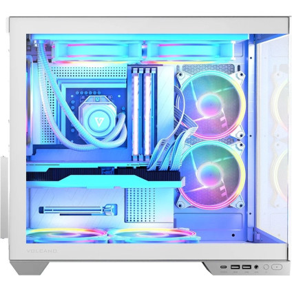Корпус MODECOM Volcano Panorama Apex ARGB 5F Midi (белый)