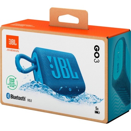 Беспроводная колонка JBL Go 3 Eco (синий)