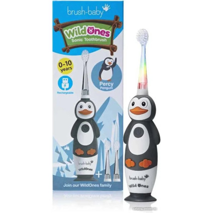 Электрическая зубная щетка Brush-Baby WildOnes Penguin