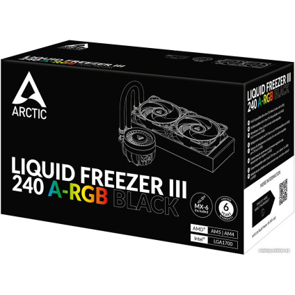 Система жидкостного охлаждения для процессора Arctic Liquid Freezer III 240 A-RGB Black ACFRE00142A