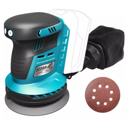 Эксцентриковая шлифмашина Dedra DED7062 (без АКБ)