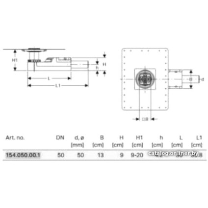Трап/канал Geberit CleanLine 154.050.00.1