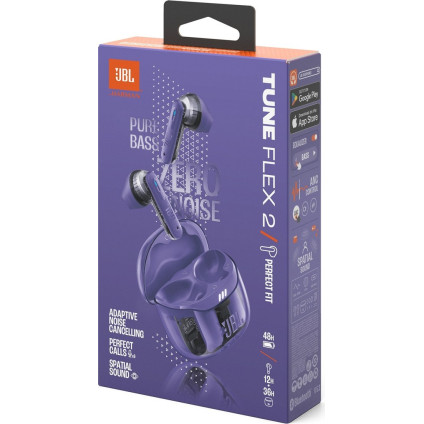 Наушники JBL Tune Flex 2 Ghost (фиолетовый)