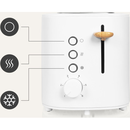 Тостер Zeegma Tostee White Wood