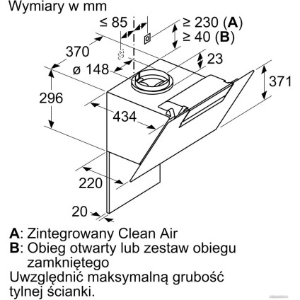 Кухонная вытяжка Bosch Serie 2 DWK67EM60