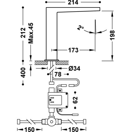 Кран Tres Slim Exclusive 20261320AC