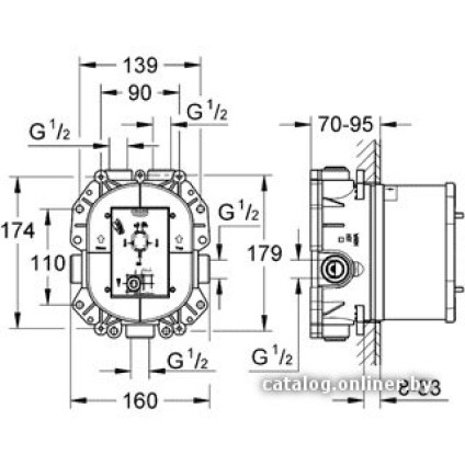 Скрытый механизм Grohe Rapido T 35500000