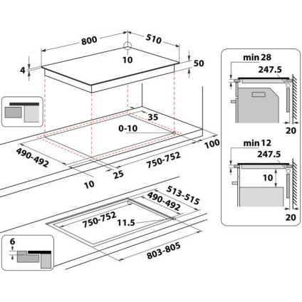 Варочная панель Whirlpool WTX8015DCF