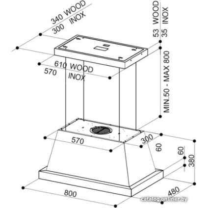 Кухонная вытяжка Faber Thea IS.EV8 DG Matt A80 SC 321.0517.782