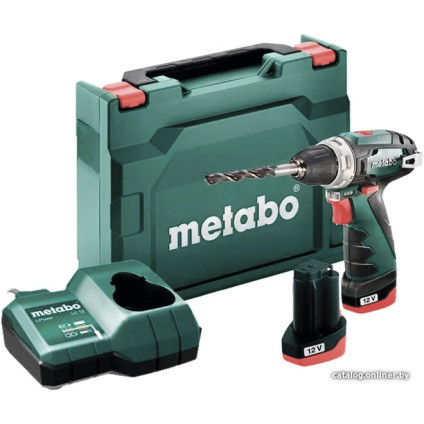 Дрель-шуруповерт Metabo PowerMaxx BS Basic 600984500 (с 2-мя АКБ, кейс)