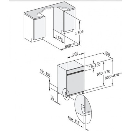 Встраиваемая посудомоечная машина Miele G 7600 SCi AutoDos