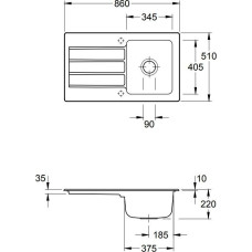 Кухонная мойка Villeroy & Boch Architectura 50 335001J0