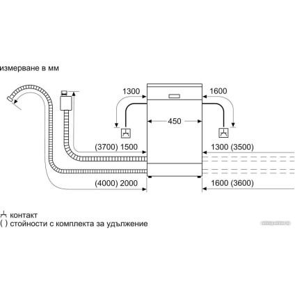 Встраиваемая посудомоечная машина Bosch Serie 4 SPV4HMX49E