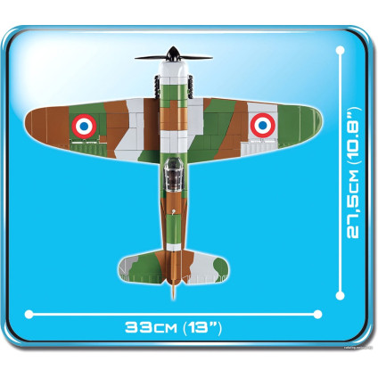 Конструктор Cobi World War II 5720 Dewoitine D.520
