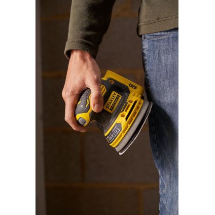 Эксцентриковая шлифмашина Stanley SFMCW220B (без АКБ)