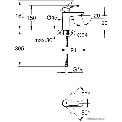 Смеситель Grohe Start Edge 23344000