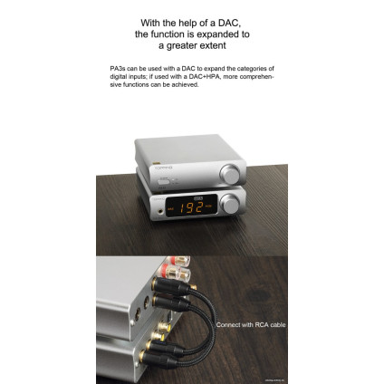 Усилитель мощности Topping PA3s (серебристый)