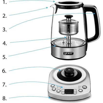 Электрический чайник Yoer EK03S