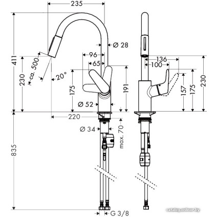 Смеситель Hansgrohe Focus 31815000