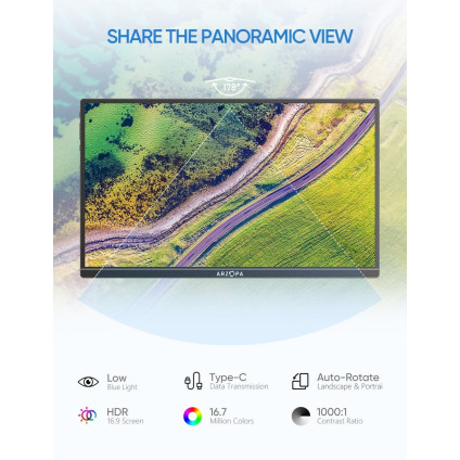 Портативный монитор Arzopa A1S