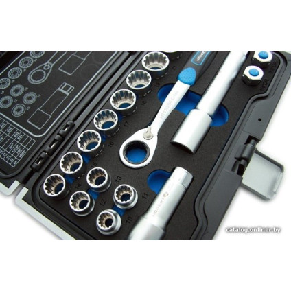 Набор трещотка с головками Hoegert Technik HT1R478 (18 предметов)