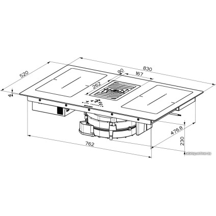 Варочная панель Faber Galileo Smart BK Glass A830 340.0577.694