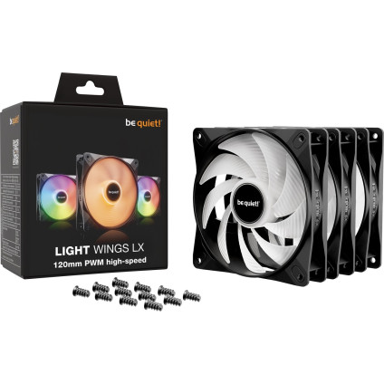 Комплект вентиляторов для корпуса be quiet! Light Wings LX HS 120mm 3-Pack BL124