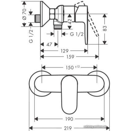 Смеситель Hansgrohe Vernis Blend 71640670