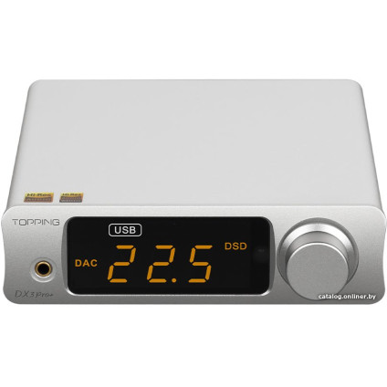Настольный усилитель Topping DX3 Pro+ (серебристый)
