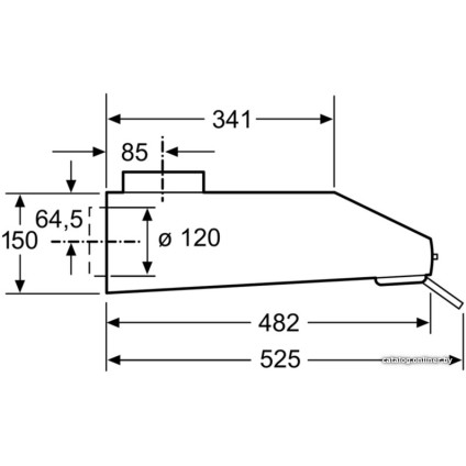 Кухонная вытяжка Bosch DUL63CC50