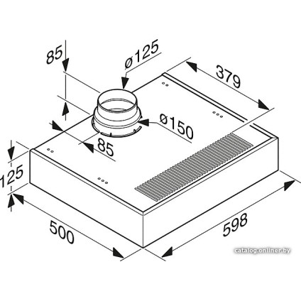 Кухонная вытяжка Miele DA 1260 (нержавеющая сталь)