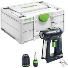 Дрель-шуруповерт Festool C 18-Basic 576434 (без АКБ, кейс)