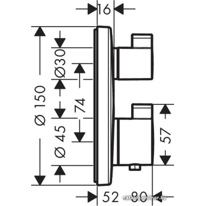 Смеситель Hansgrohe Ecostat S 15758000