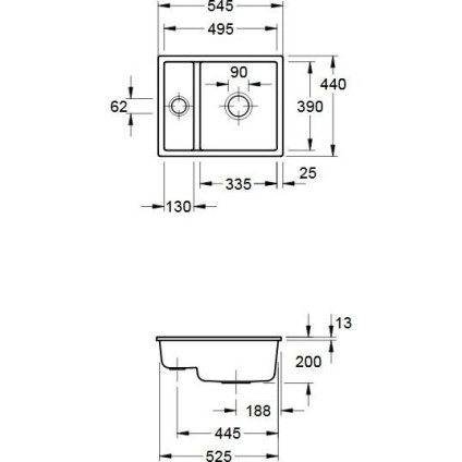 Кухонная мойка Villeroy & Boch Subway XU 675802I4