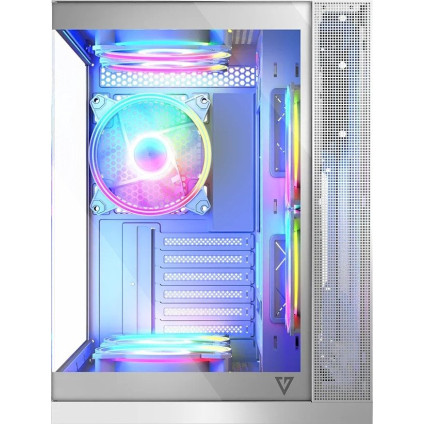 Корпус MODECOM Volcano Panorama Apex ARGB 5F Midi (белый)
