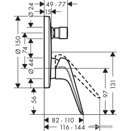 Смеситель Hansgrohe Novus 71045000
