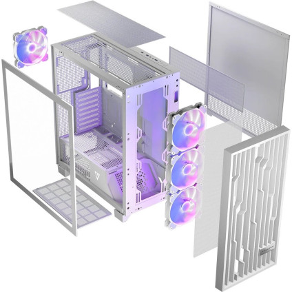 Корпус MODECOM Volcano Perun Apex ARGB Midi (белый)