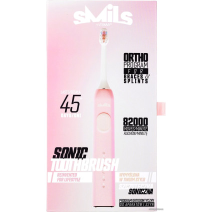 Электрическая зубная щетка Vitammy SMILS (розовая пудра)