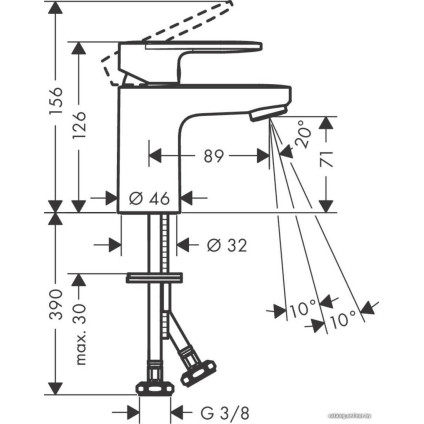 Смеситель Hansgrohe Vernis Blend 71558670