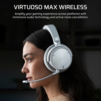 Наушники Corsair Virtuoso Max Wireless (серебристый)